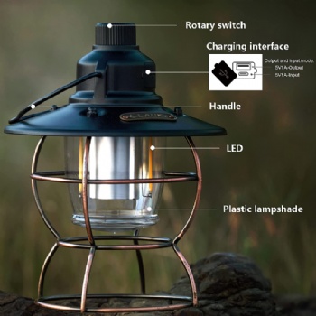 TC-85107 NEW Retro Style Camping Light