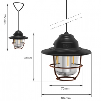 TC-85115 Retro Camping Light